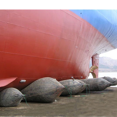 Das Schiff, das Naturkautschuk-Rolle startet, sackt Marine Floating Rubber Airbag Made in China ein