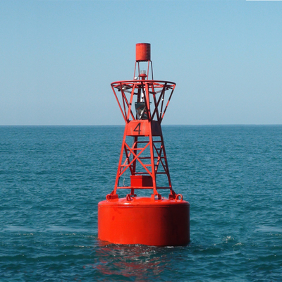 Schwimmende Boje Ozean Navigation Mark Boje Stahl angepasste Farbe