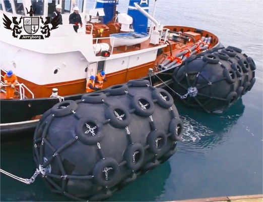 Japanischer Schwimmer Yokohama Schwimmer Typ Marine Pneumatischer Gummi Schwimmer mit Kette und Reifen