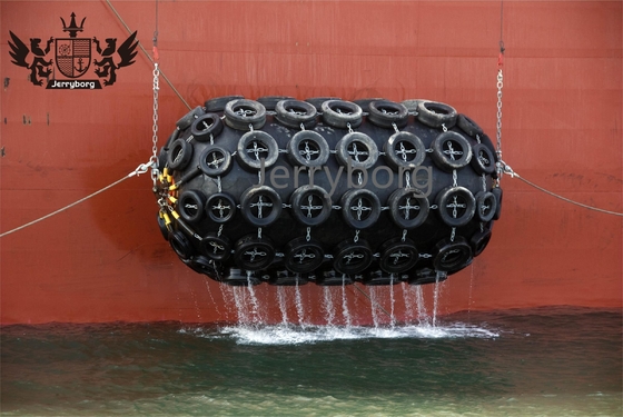 Japanischer Schwimmer Yokohama Schwimmer Typ Marine Pneumatischer Gummi Schwimmer mit Kette und Reifen
