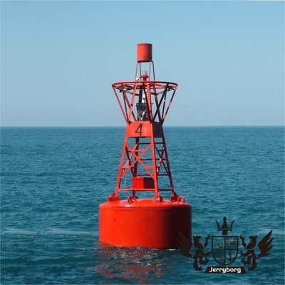 Marine Warnboje aus Kunststoff, schwimmende Anlegboje aus Stahl, Navigationsboje