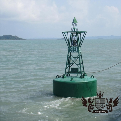 Marine Warnboje aus Kunststoff, schwimmende Anlegboje aus Stahl, Navigationsboje