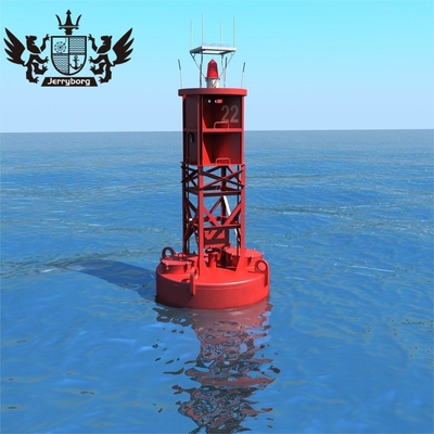 Marine Warnboje aus Kunststoff, schwimmende Anlegboje aus Stahl, Navigationsboje