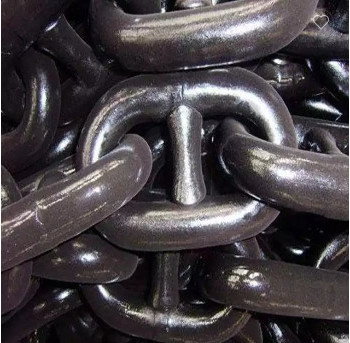 Schwerlastindustrie Schwarze Veredelung Tropfen Schmiede Kurzverbindung Kette Stahl Verzinkte Runde Schiff Ankerkette