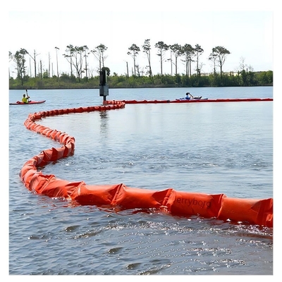 Orange Floating PVC Containment Boom für Wasserfeldverschmutzung
