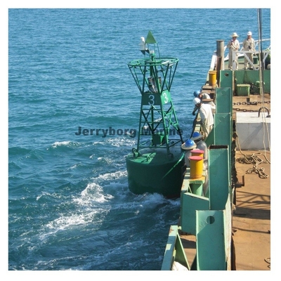 Marine Kanalmarker Bojen Stahlnavigationsbojen mit Sonnenlicht