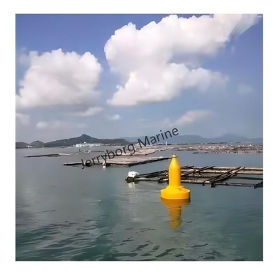Hochfeste LLDPE-Material-Navigationsboje mit Top-Markierung und Sonnenlicht für Offshore-Windparks und Meereswarnung