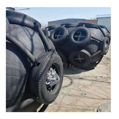 China Herstellung Yokohama-Marine-Fender mit Reifenketten-Netz-Gummi-Fender