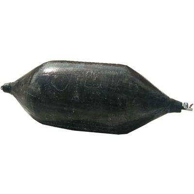 Schwarzer zylinderförmiger Antiverschleißkörper, der aufblasbare Rohr-Stecker schwimmt