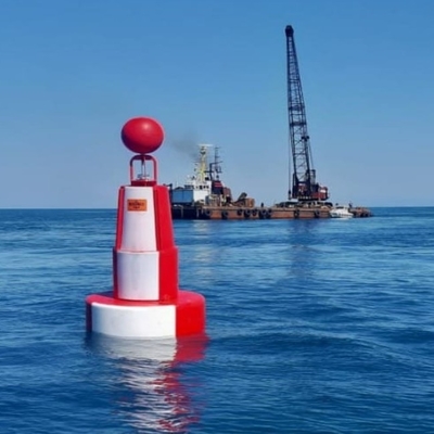 Stoßfestes Polyäthylen, das Marine Marker Buoy schwimmt
